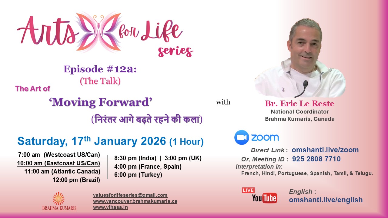 Arts for Life Series-Episode #12a, Art of Moving Forward- The Talk