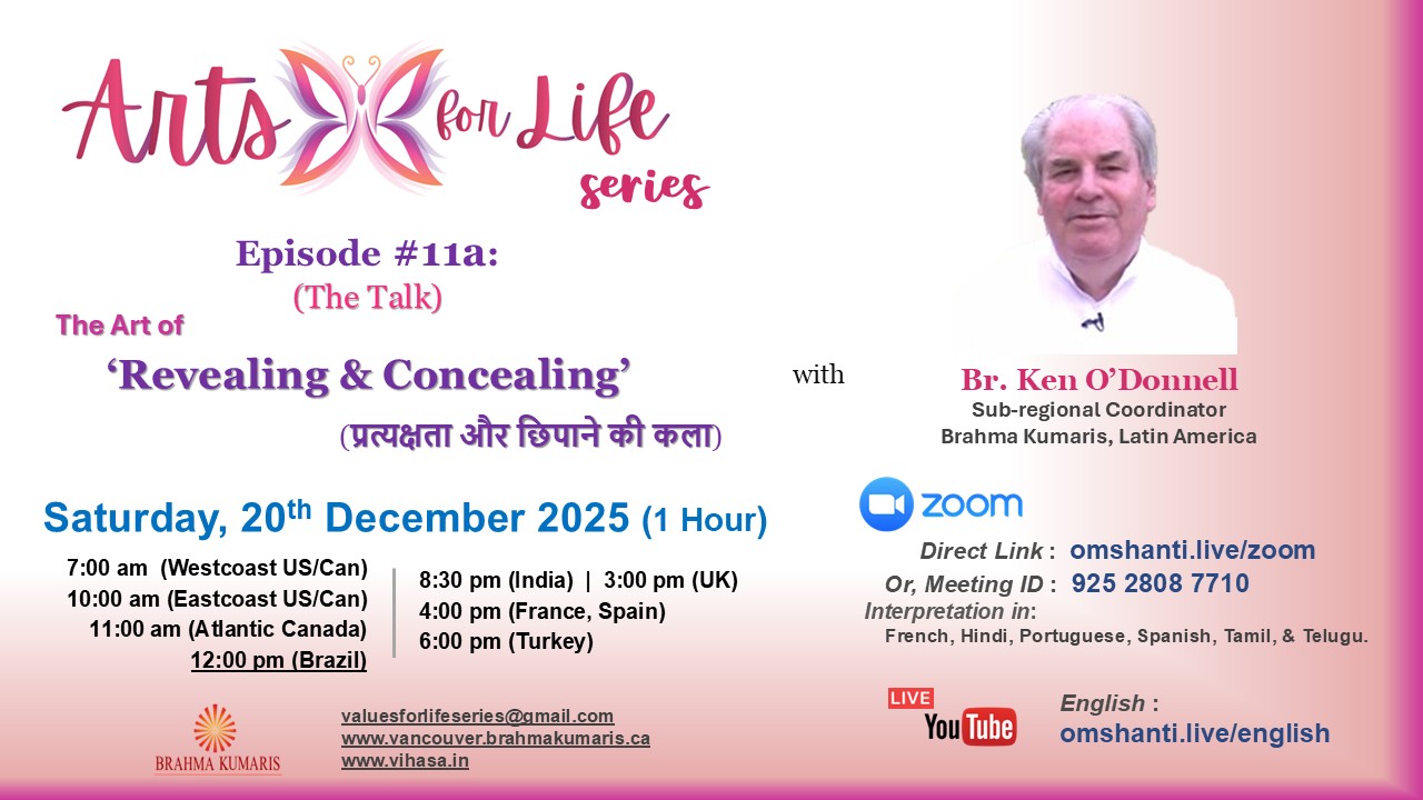 Arts for Life Series-Episode #11a, Art of Revealing & Concealing- The Talk
