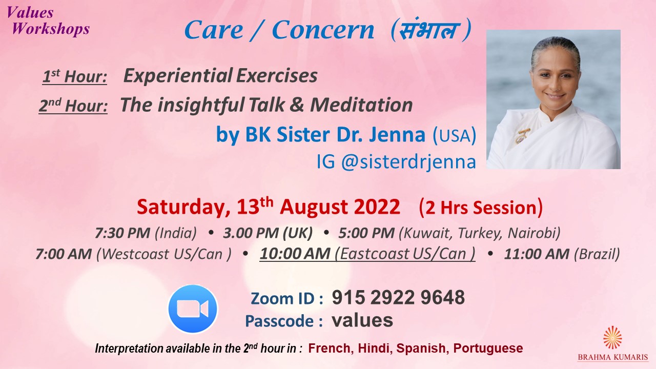 Values for Life Series | Values Workshop | Care / Concern