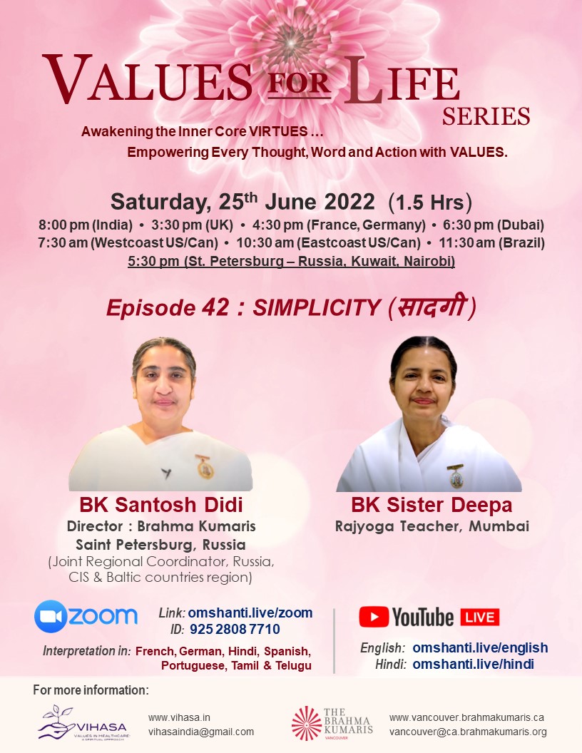 Values for Life Series | ep 42 | Simplicity