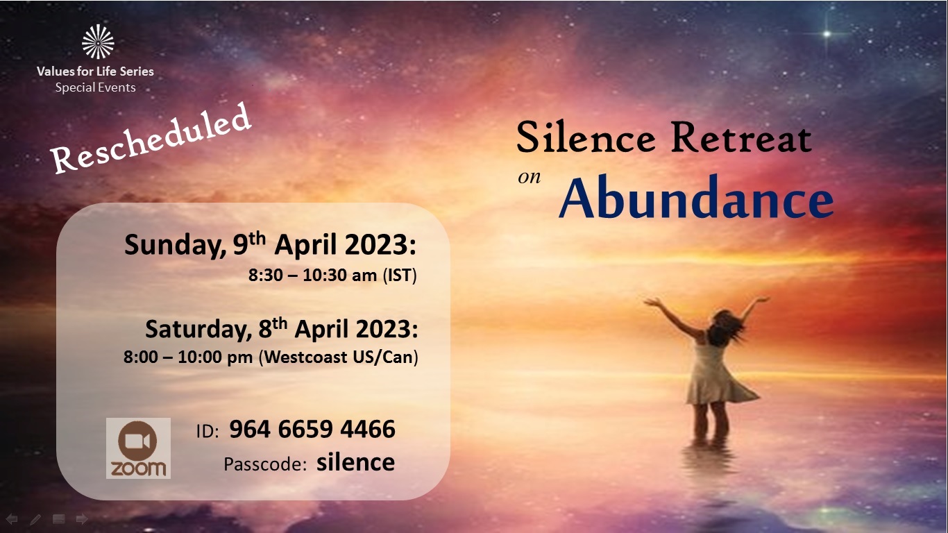 Silence Retreat Abundance